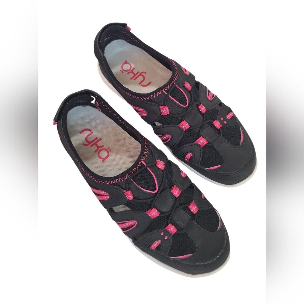 Rykä Hula Black & Pink Fisherman Sports Sandal Size 8W
